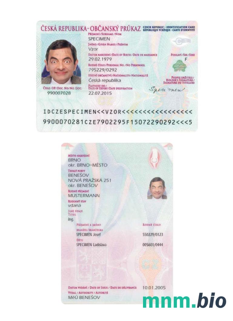 Karta identyfikacyjna Czech